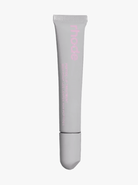 Rhode Peptide Lip Treatment in branded tube component on a light gray background
